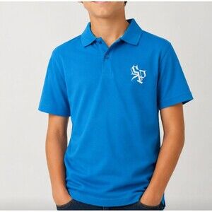 New Southpole Blue Polo Shirt Boy's L 16-18 AutenticCollection